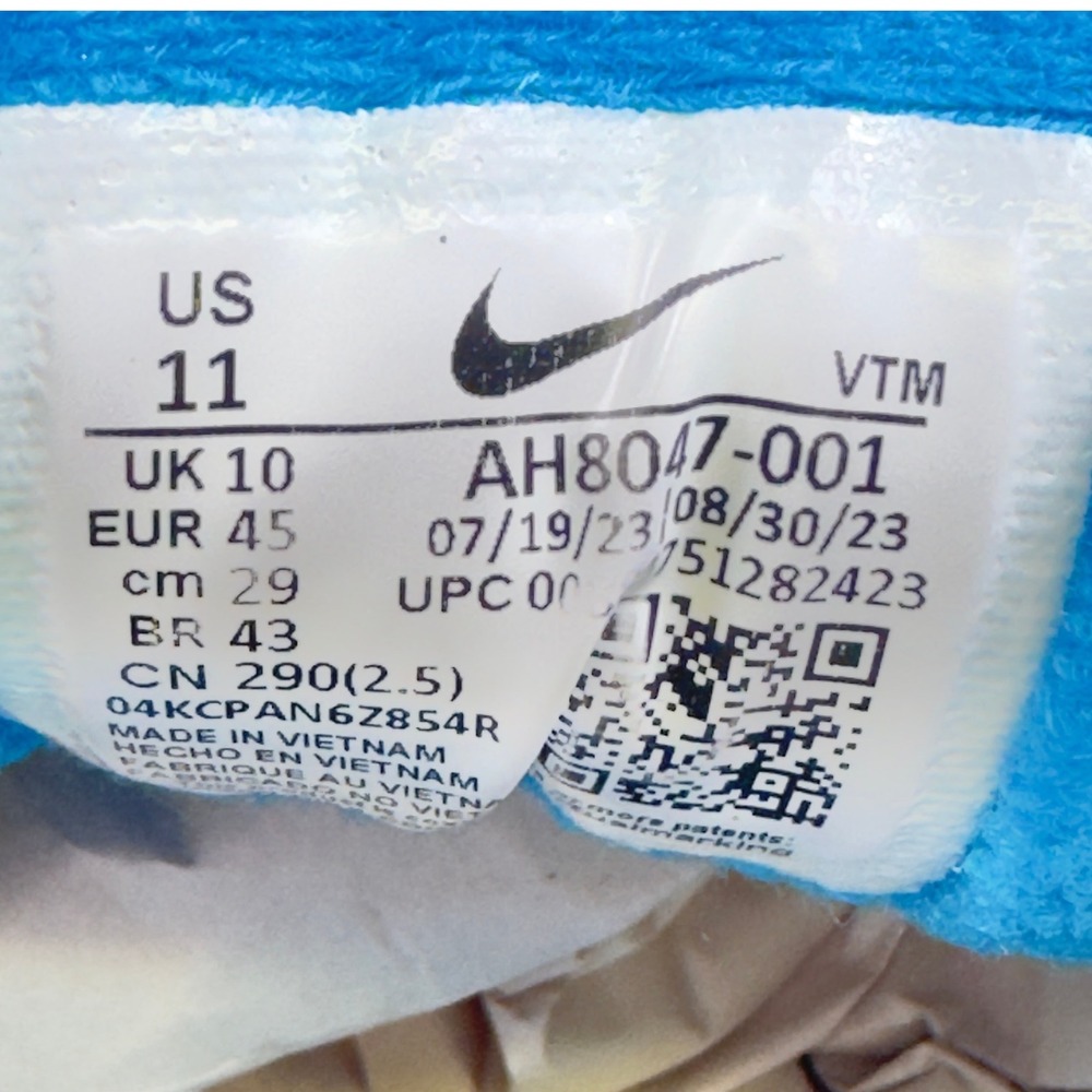 Nike Air Span II Recrafted Mens Size 11 Grey Blue White AH8047-001 Sneakers - Picture 14 of 15